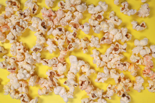 istock Background, texture of popcorn close-up macro 1487117482