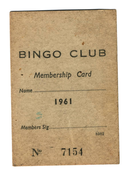 istock Bingo club membership card, 1961 1487121203