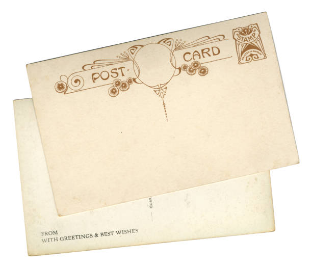 a vintage blank postcard sent from York, Maine in the United states in 1900s,  good prop for any usage about mail delievery situation of historic events.