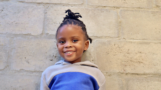 portrait of a African young boy