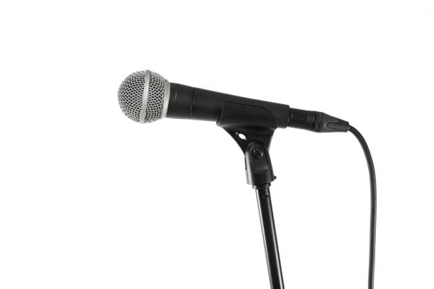 istock close side view of a profosssionnal microphone isolated on white background 1487131233