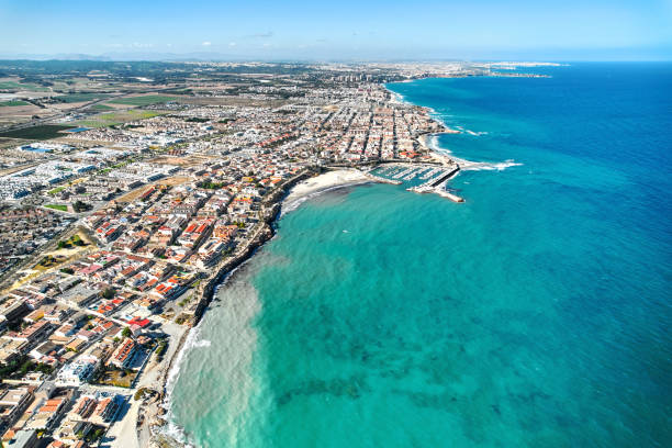istock Torre de la Horadada aerial shot, Spain 1487133581