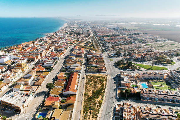 istock Torre de la Horadada aerial shot, Spain 1487133603