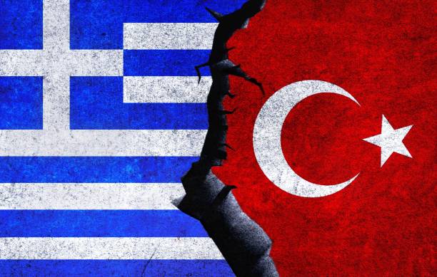 istock Greece and Turkey flag together. Turkey Greece relations 1487138861