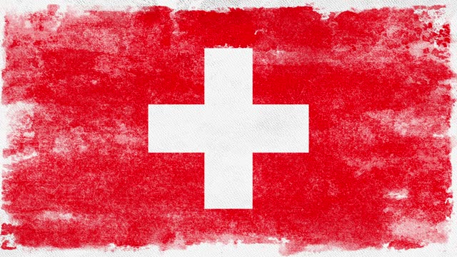 Swiss flag paint brush on white background, The concept of Switzerland, drawing, brushstroke, grunge, paint strokes, dirty, national, independence, patriotism, election, template, pencil drawing, oil painting, pastel colored, cartoon animation,