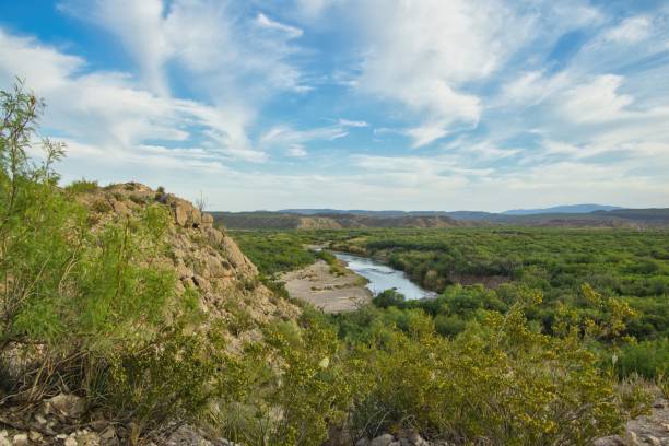 istock Mountain River Valley at Big Bend National Park 1487149061
