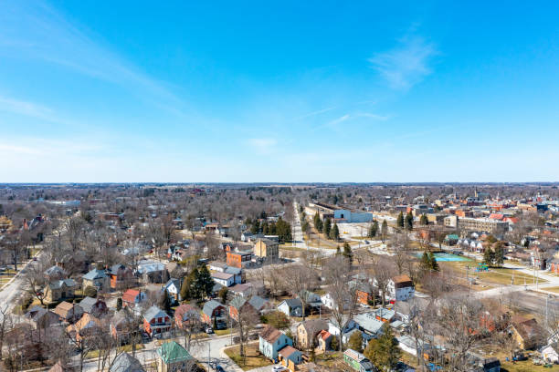 istock Aerial cityscape, Stratford, Canada 1487149207
