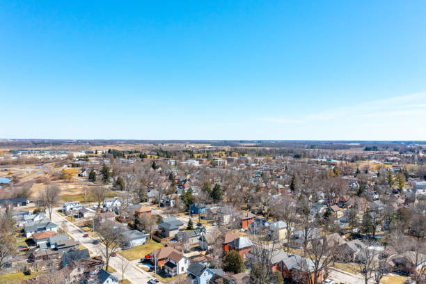 istock Aerial cityscape, Stratford, Canada 1487149268