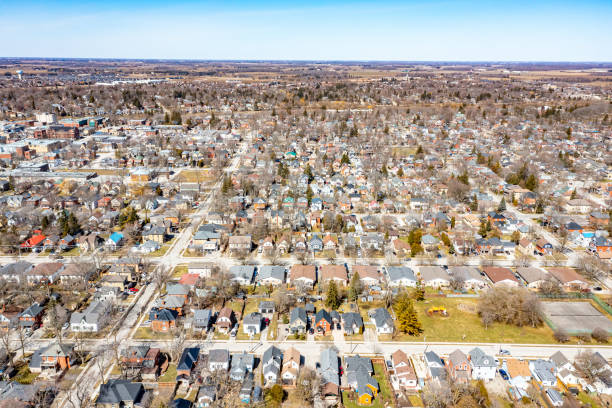 istock Railway Track and Train Station, Stratford city, Canada 1487150632