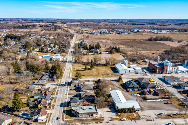 istock Aerial view Baden, Waterloo, Canada. 1487150726