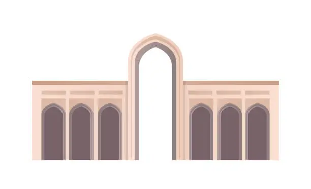 Vector illustration of Traditional Oman building