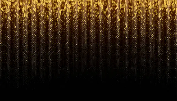 Vector illustration of Golden glitter background