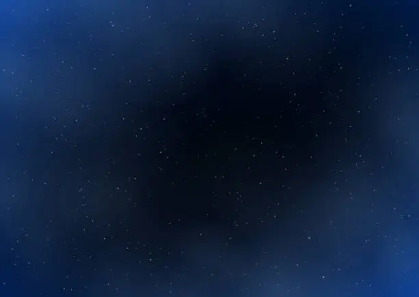 Vector illustration of Stars in night sky