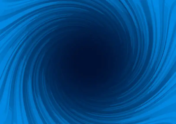 Vector illustration of Blue spiral abstract background