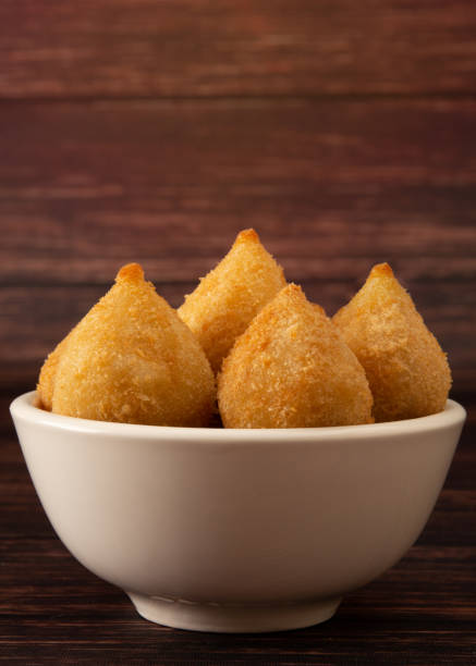 Party Snacks, Brazilian Chicken Coxinha, Vertical