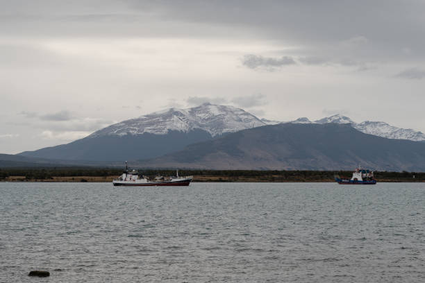 istock Puerto Natales, Port and Mountain View 1487190788