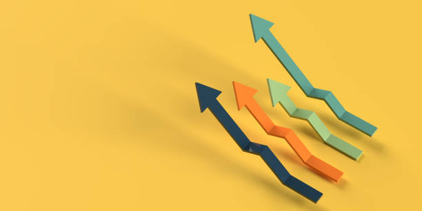 istock Business arrow target direction to success. 1487201452
