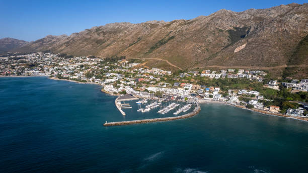 istock Aerial shot over Gordon's Bay harbor 1487205300