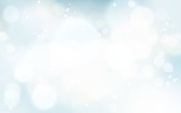 illustrazioni stock, clip art, cartoni animati e icone di tendenza di blu gradiente multicolori bokeh luce cerchio bolla punto astratto sfondo astratto per evento natalizio - winter focus on foreground backgrounds white