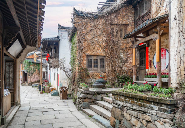 istock Ancient historical town in South China 1487214080