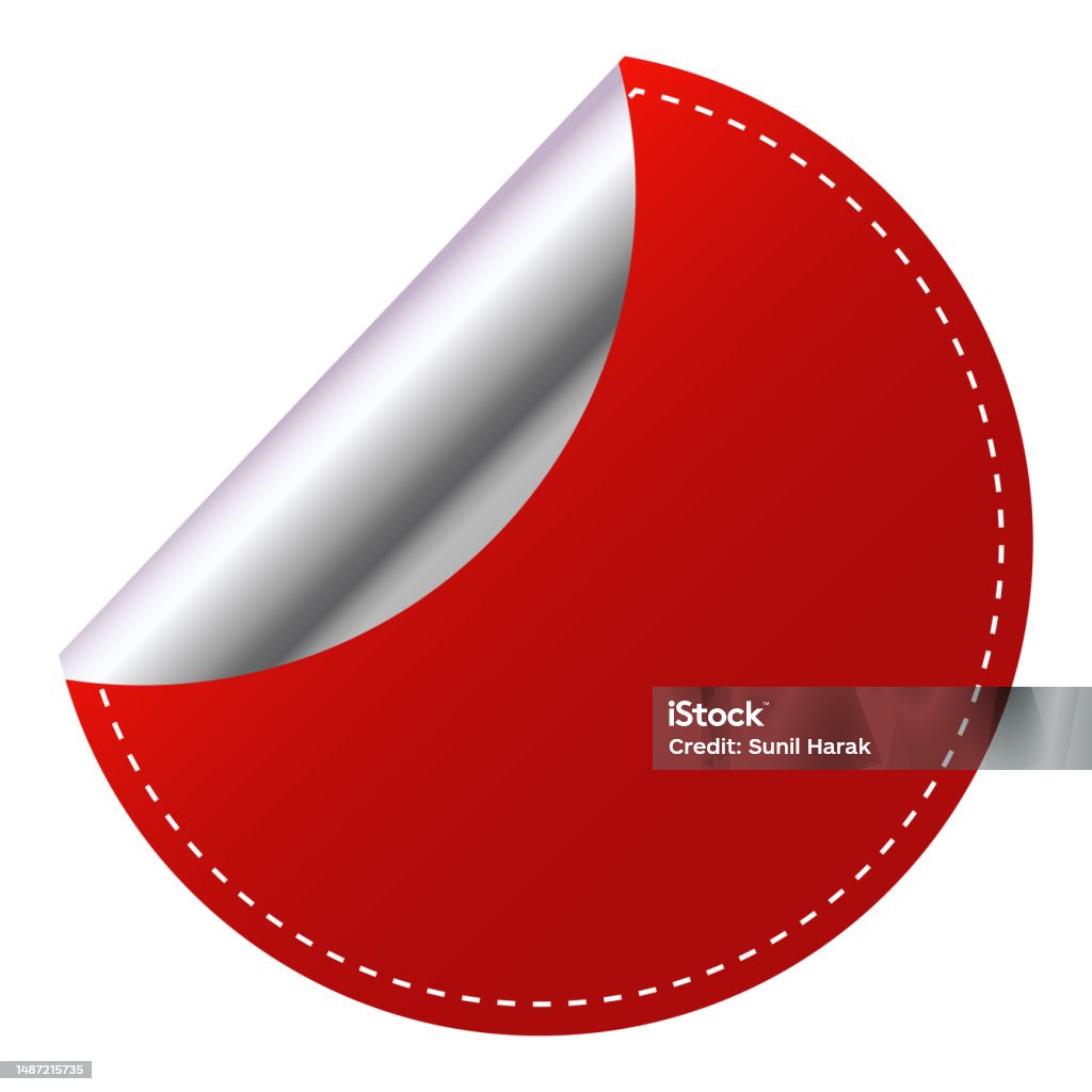 Sale Rond Red Round Sale Label And Tag Stock Illustration - Download Image Now ...