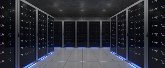 Computer Network Server Room Data Center Big Data Artificial Intelligence Machine Learning