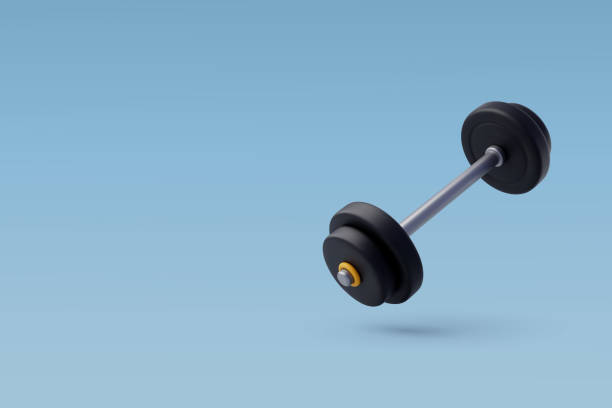 istock 3d Vector Barbell, Workout gym tools, Sport equipment, Gym time concept. 1487228715
