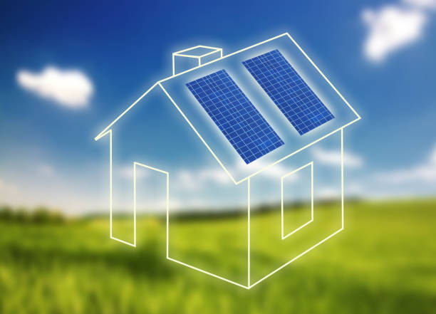 istock House of frame with solar panels against landscape 1487228940