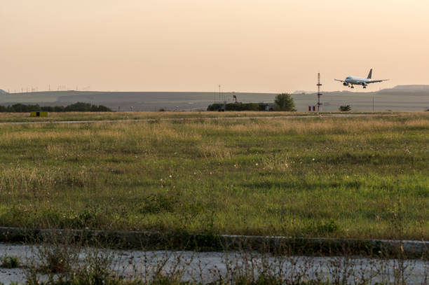 istock Arriving flight at the airport. 1487231258