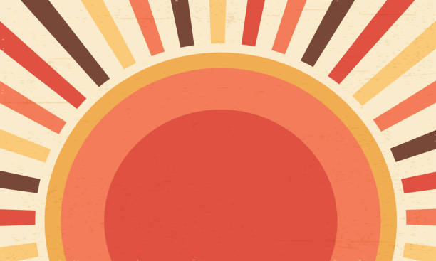 Abstract Retro sunburst background,Retro vintage background vector art illustration