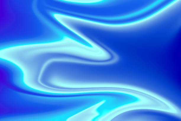 抽象的なブルーのの背景滑らかなライン - fractal blue backgrounds focus on background点のイラスト素材／クリップアート素材／マンガ素材／アイコン素材