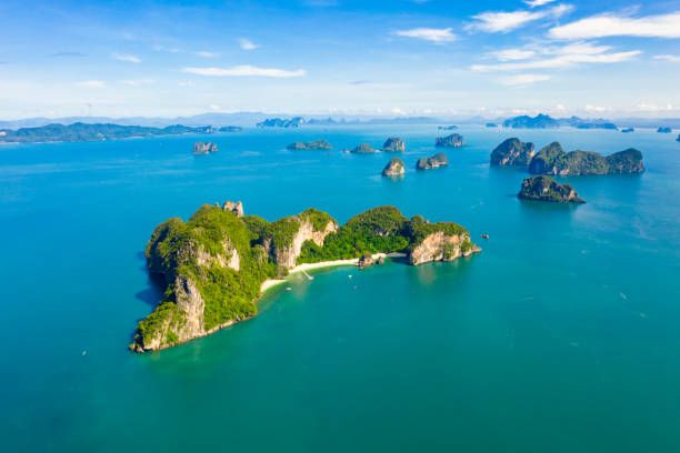 istock landscape view island on the sea and could sky background 1487237178
