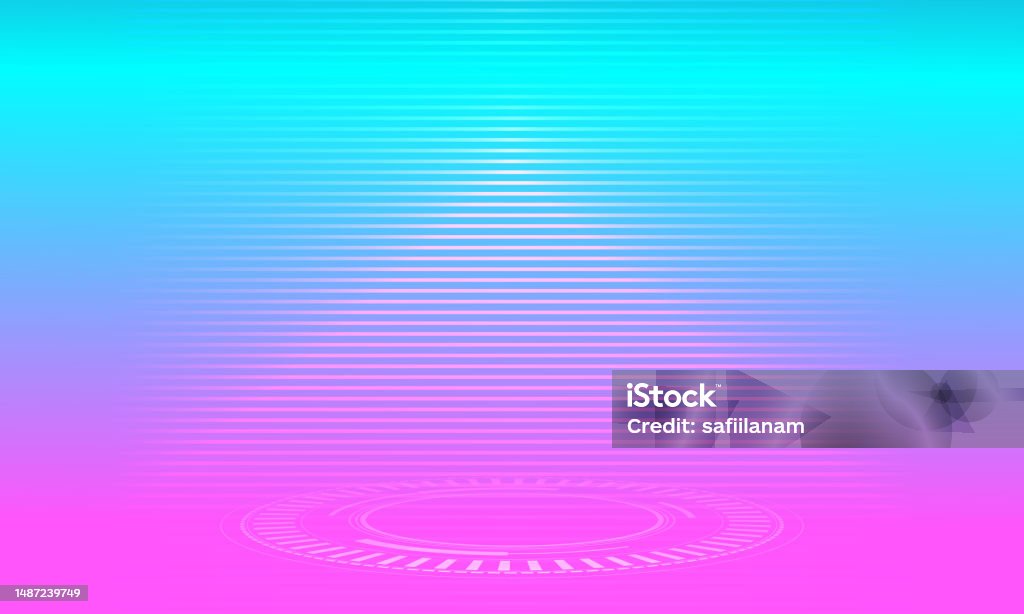 Modern Cyber Background With Creative Concept Stock Illustration ...