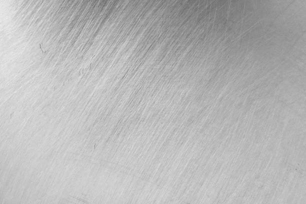 istock texture of old aluminum metal with scratch for background. 1487240594