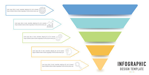 Triangular Paper Structure Example Triangular Paper Origami Infographic For Business Presentation Stock ...