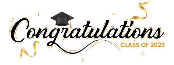 "Congratulations!" greeting sign. Congrats Graduated. Congratulations Class of 2023. Congratulating banner. Isolated vector text for graduation design, greeting card, poster, invitation "Congratulations!" greeting sign. Congrats Graduated. Congratulations Class of 2023. Congratulating banner. Isolated vector text for graduation design, greeting card, poster, invitation graduation stock illustrations