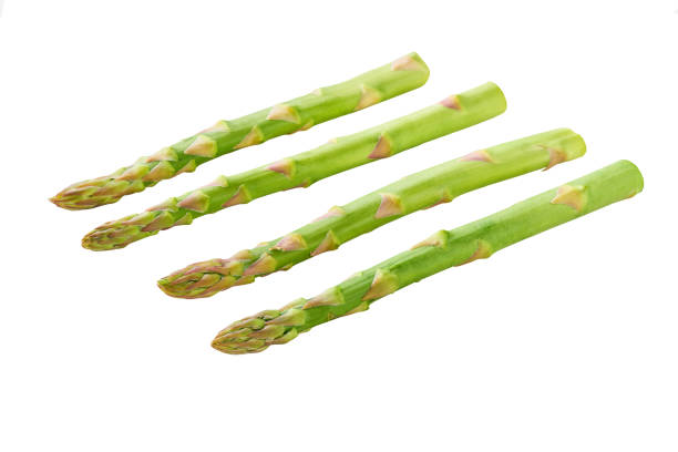 istock fresh green asparagus isolated on white background, clipping path, full depth of field. 1487254208