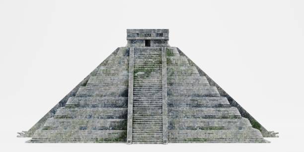 istock Realistic 3D Render of Mayan Pyramid 1487262366