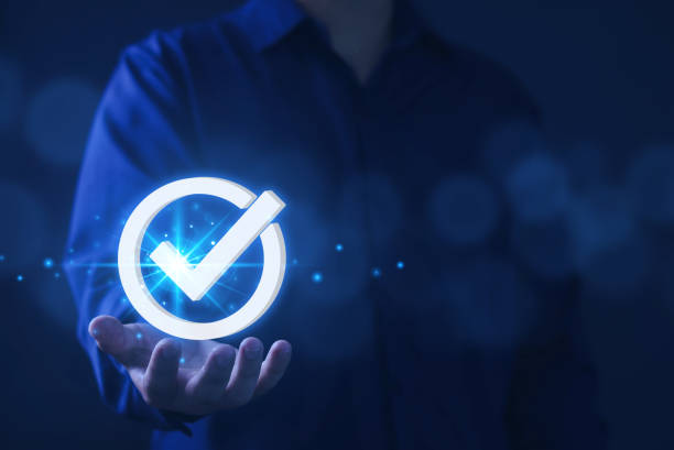 istock Certification, warranty standard, business technology concept 1487265825