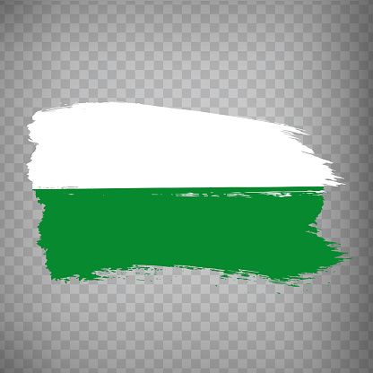 Flag of Antioquia  from brush strokes. Flag Antioquia Department of Colombia on transparent background for your web site design, app, UI. Colombia. EPS10.