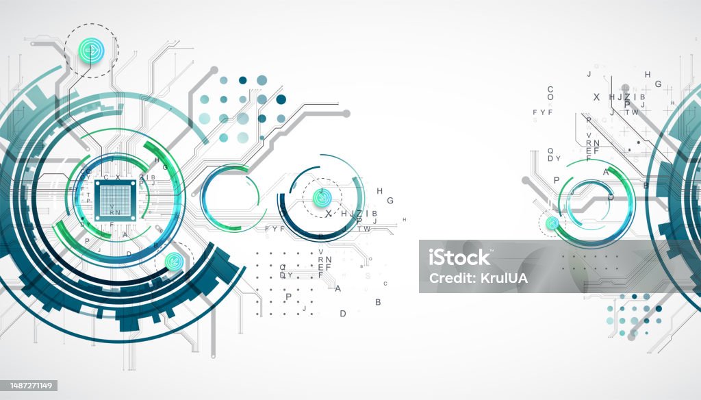 Topic Cpu Abstract Background On Technological And Scientific Topics Cpu Concept ...