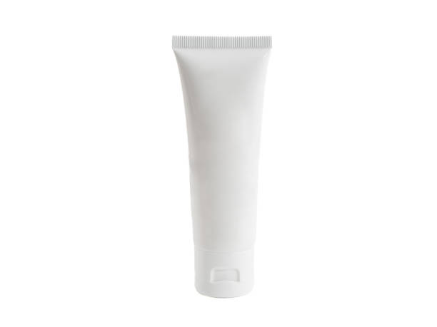 istock Plain moisturizing tube for mockup, isolated on white 1487272176