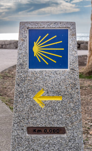 istock Camino de Santiago sign, Galicia, Spain 1487273661