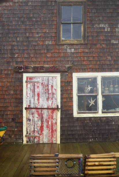 istock Weathered building in Peggy’s Cove. 1487287472