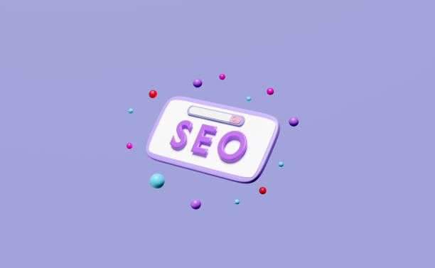 istock 3D SEO, Search Engine Optimization with mobile phone, smartphone icons, search bar, magnifying isolated on purple background. online social, communication applications concept, 3d render illustration 1487291513