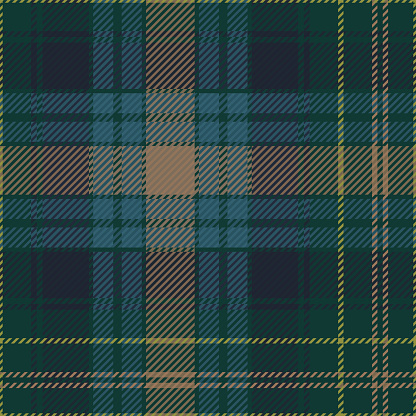 Eildon Scottish tartan plaid pattern, fabric swatch close-up.