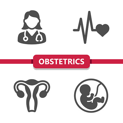 Obstetrics And Gynecology Icons. Professional, pixel perfect vector icon.