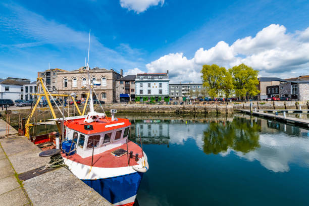istock Fishing trawlers in Sutton Harbour, Plymouth 1487303986