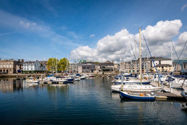 istock Boats moored in Sutton Harbour, Plymouth 1487304010