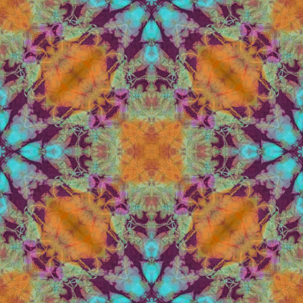 istock Seamless kaleidoscope or endless pattern for ceramic tile, wallpaper, linoleum, textile, web page background used. 1487304573